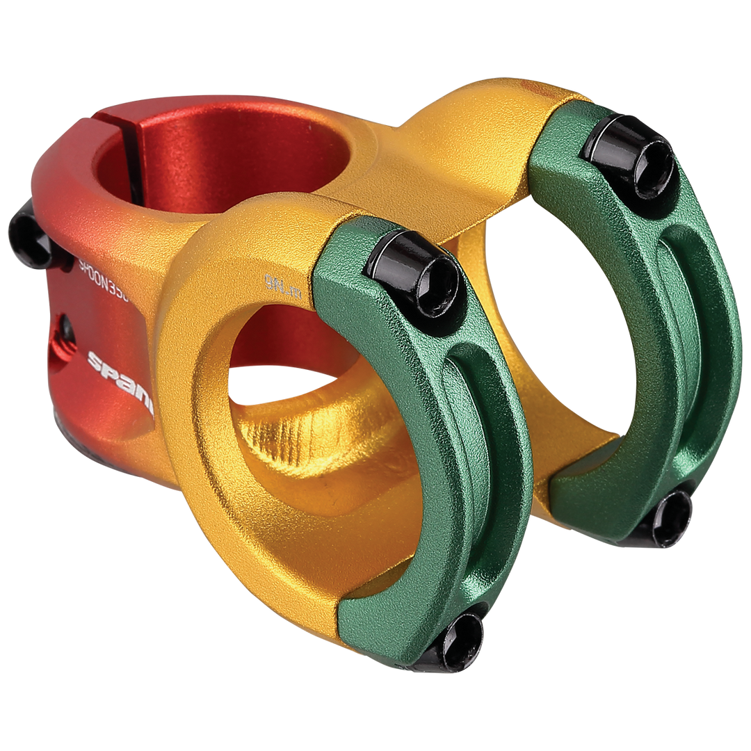 Spank - Gruccia Spoon, 35 Mm, 800 Mm, Rise 25 Mm, Gold MTB Adulto, Unisex